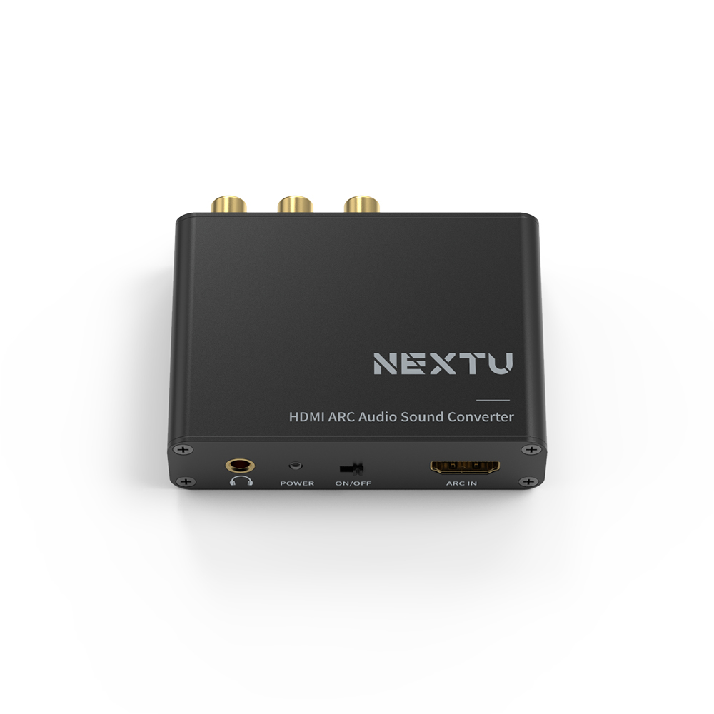 NEXT-AV2303 HDMI 오디로 출력 변환기 스테레오 SPDIF(광) RCA스테레오 Coaxial(동축)