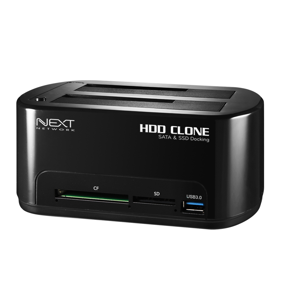 NEXT-659CCU3 USB3.0 2Bay Clone Docking With USB3.0/CF/SD Station