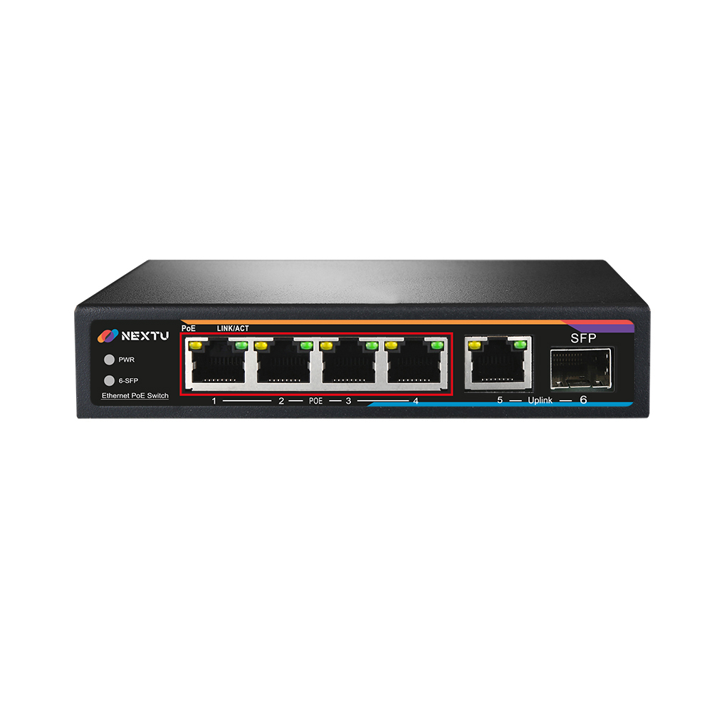 4Port POE+1TP/1SFP 65W 스위치