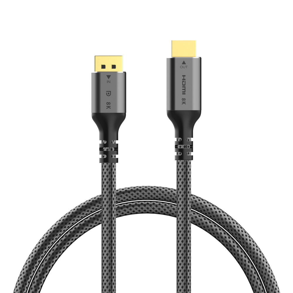 케선화 UHD 8K DP to HDMI 케이블 2M