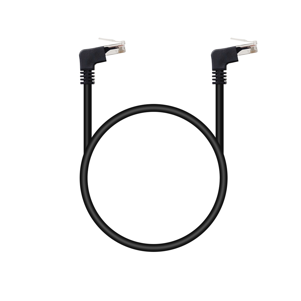 UTP CAT.6 랜케이블 양방향 상향 꺾임 1M