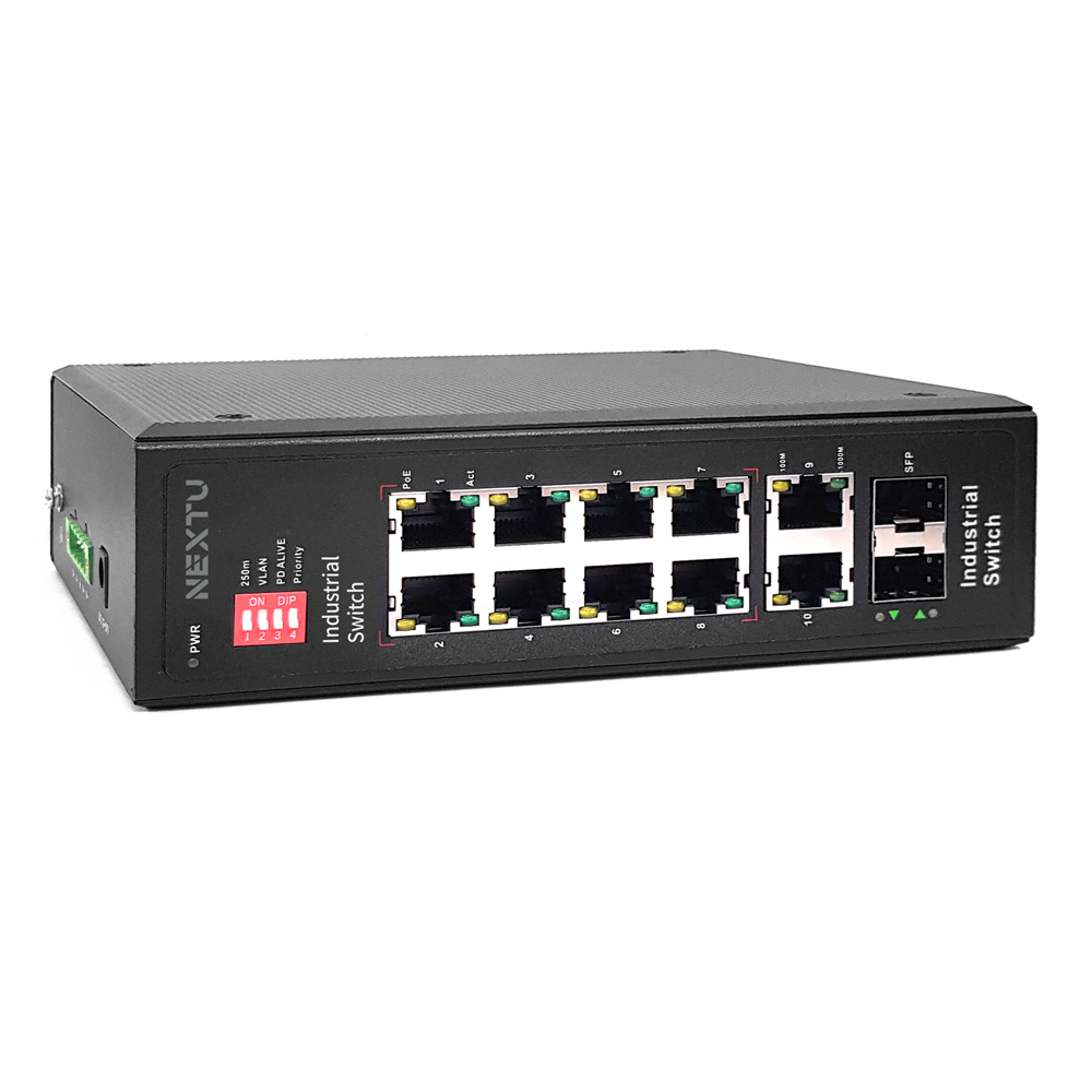 AI지능형 8포트 기가비트 산업용 Unmanaged POE 스위치