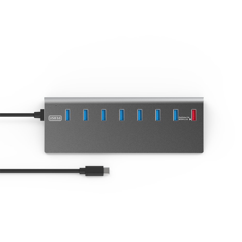 USB3.0 Type-C 7포트 + 퀵차지 유전원허브