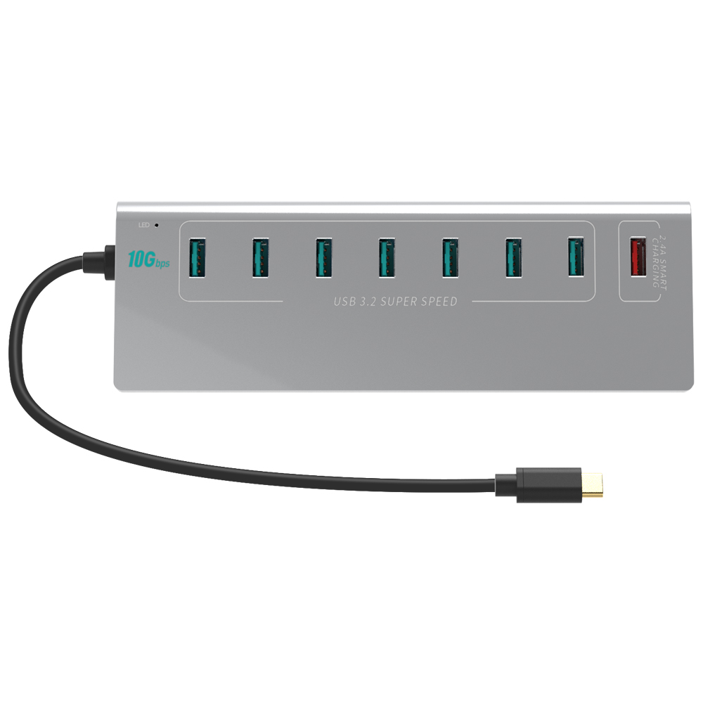 유전원 7포트 C타입 USB 허브