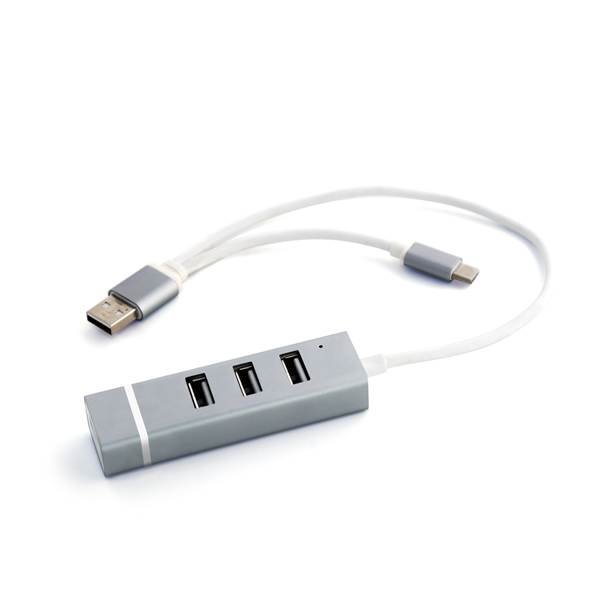 USB2.0 Type-C + Type-A 겸용 OTG 4포트 USB허브