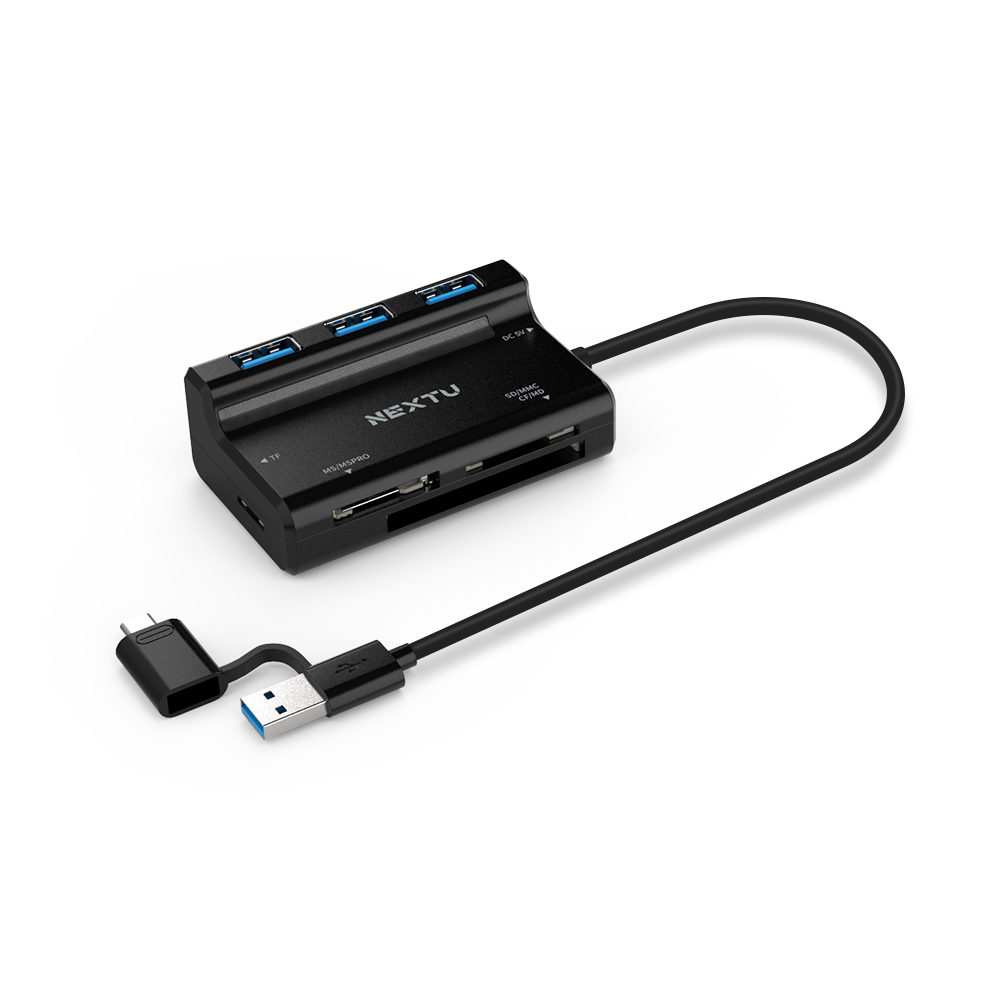 USB3.0 3포트 + 카드리더콤보 OTG 젠더형