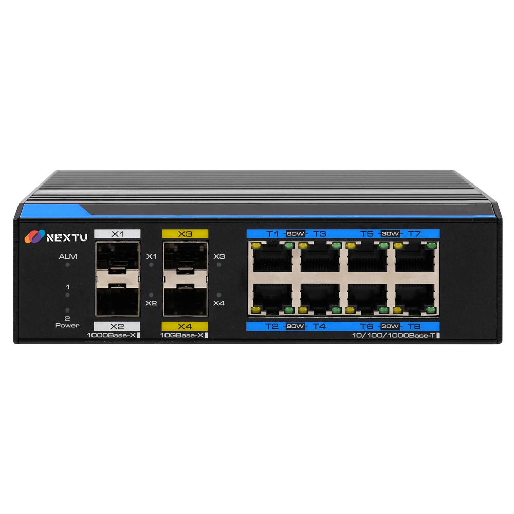 산업용 L2 10/100/1000M 8포트TPxSFP+2x1G 360W POE