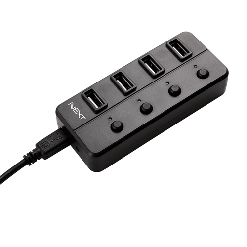 USB2.0 4포트 무전원허브(포트별 전원스위치제공)