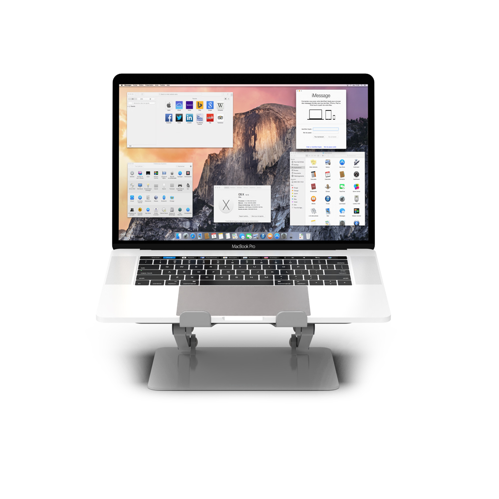 접이식 알루미늄 각도 조절형 노트북 받침대