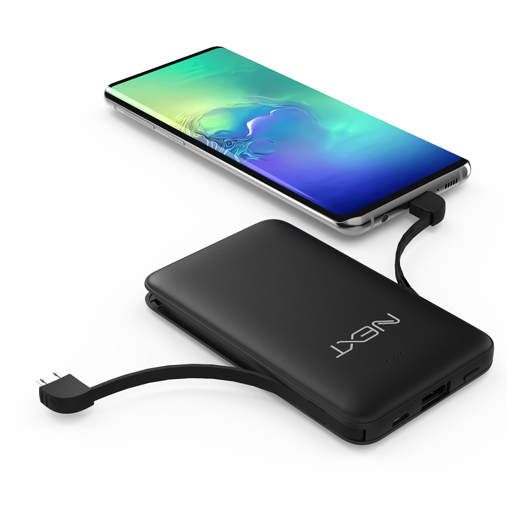 케이블 일체형 5000mAh 휴대용 보조배터리
