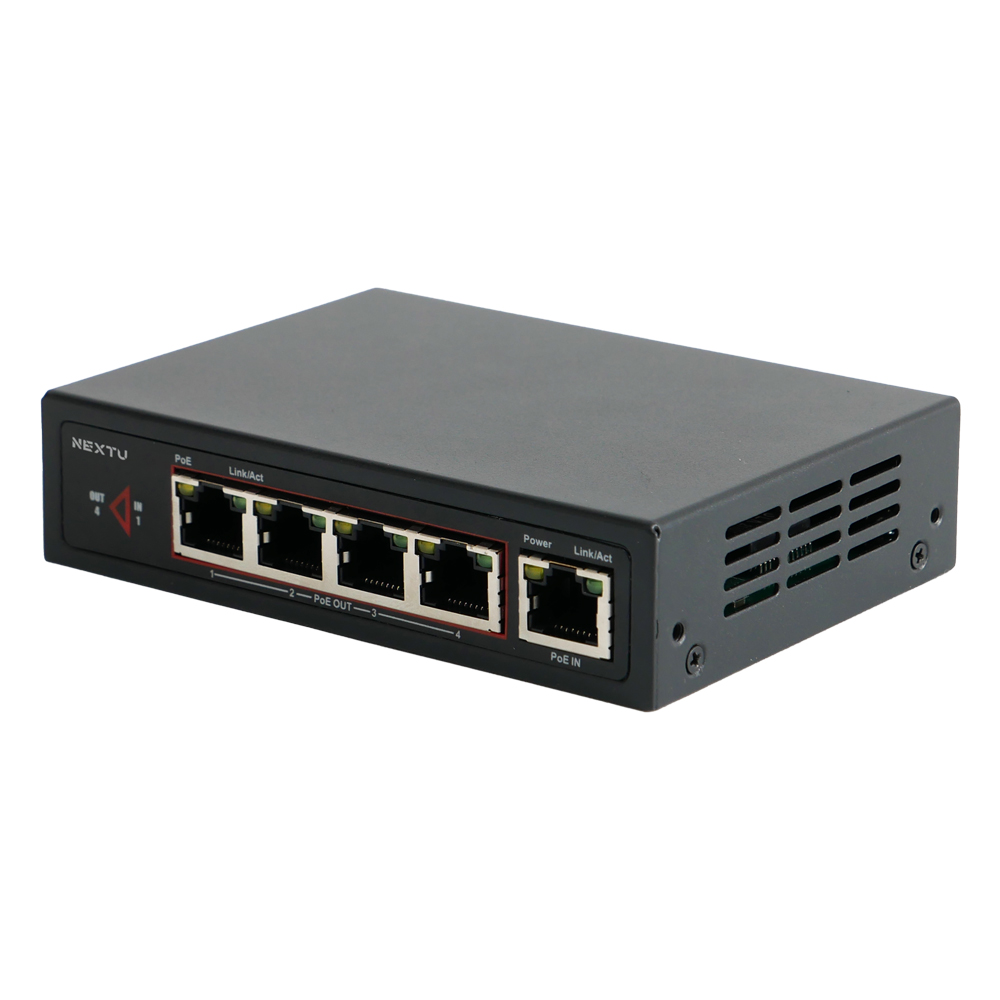 10/100/1000Mbps OUT 30W 4포트 90W 1:4POE거리연장기