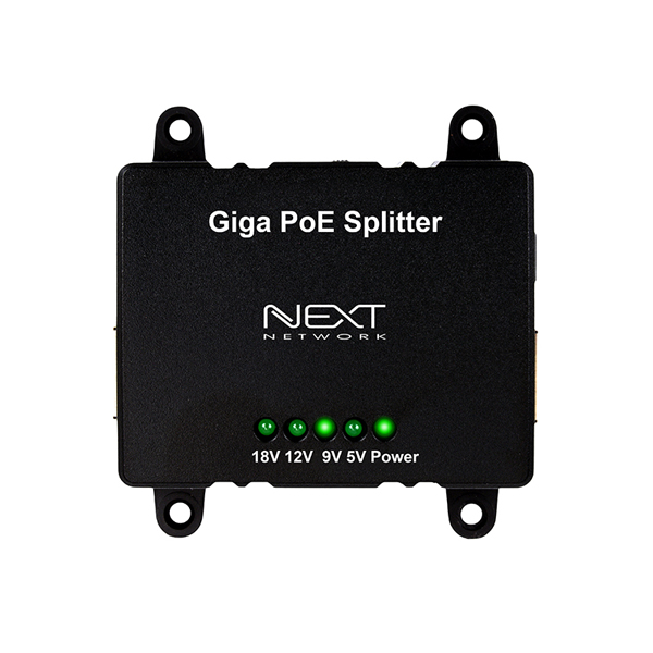 10/100/1000Mbps 5V. 9V. 12V, 18V 지원 POE+스플리터기기