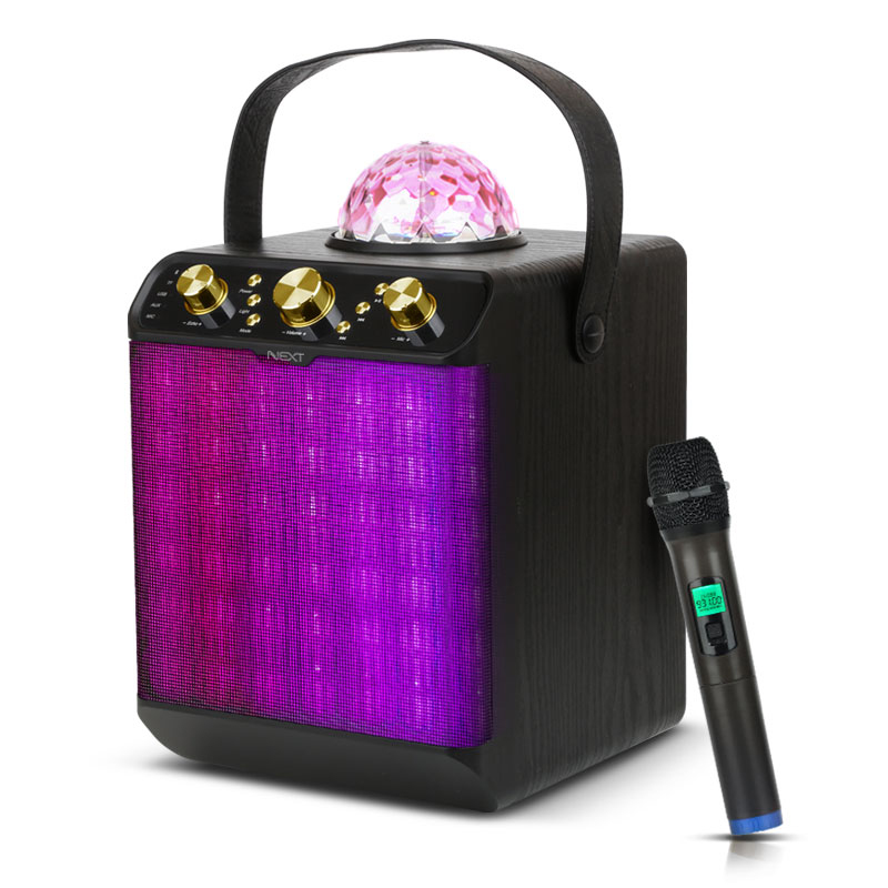 휴대용 미러볼 블루투스 노래방 스피커 앰프