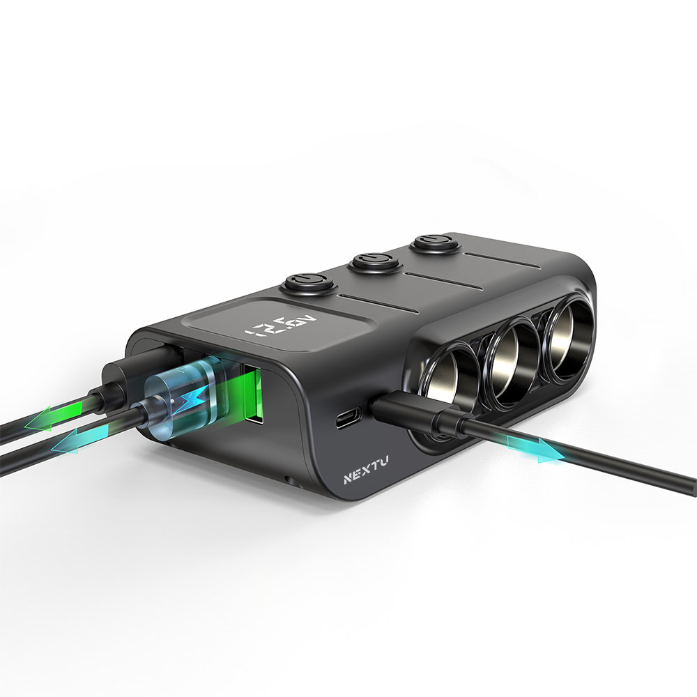 시에반 차량용 시거잭 3구 멀티소켓 PD 고속충전기