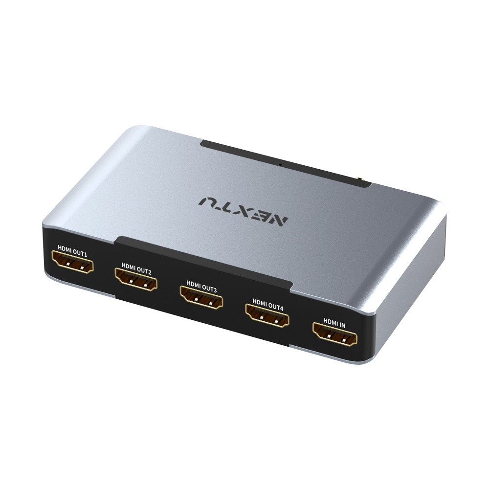 부요아 1대4 8K 모니터 HDMI 분배기 오디오 분리 다운스케일