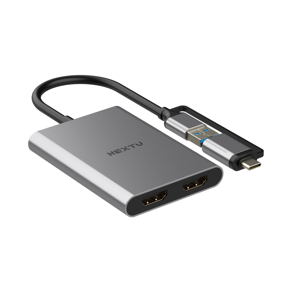 버이맨 USB C to HDMI 4K 듀얼 모니터 확장 컨버터