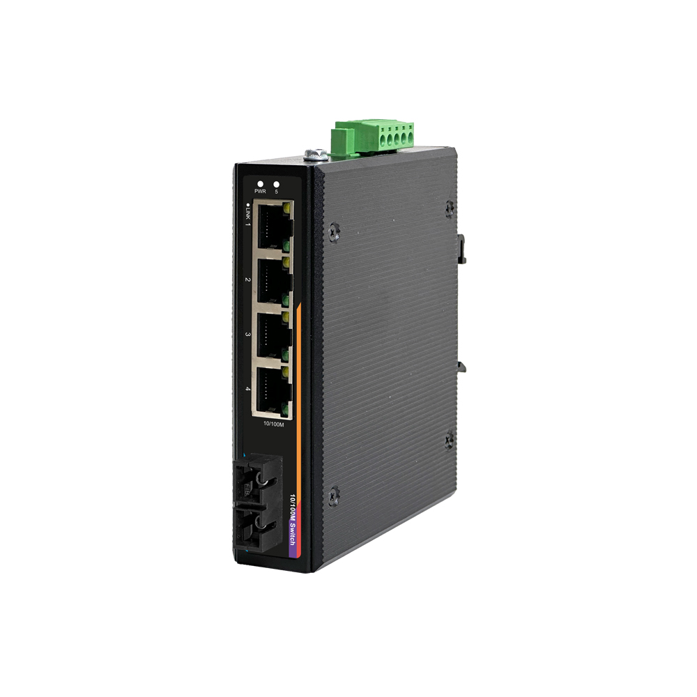 피오그 산업용 4포트 100M TP+ Dual SC POE 스위치허브 POE0914FDT-SCS