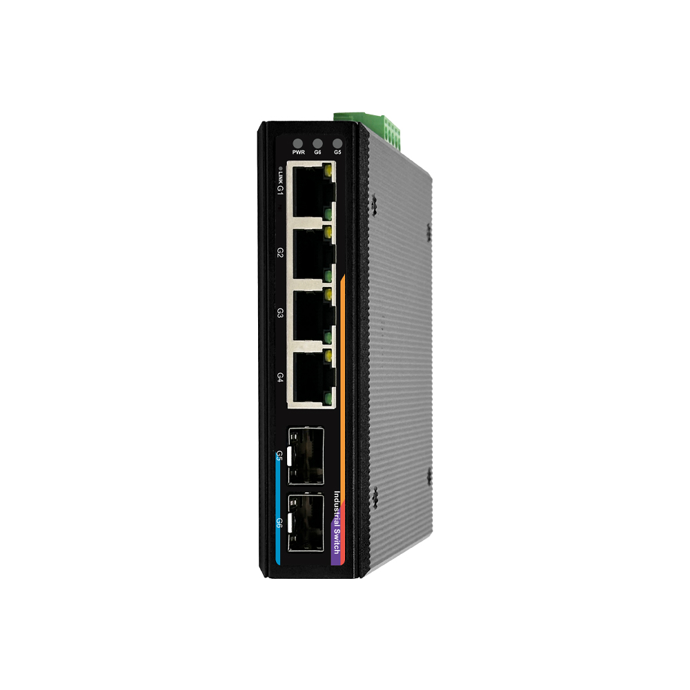 스로반 산업용 4포트 1G TP+ 1G 2SFP 이더넷 스위치허브 8524GDT