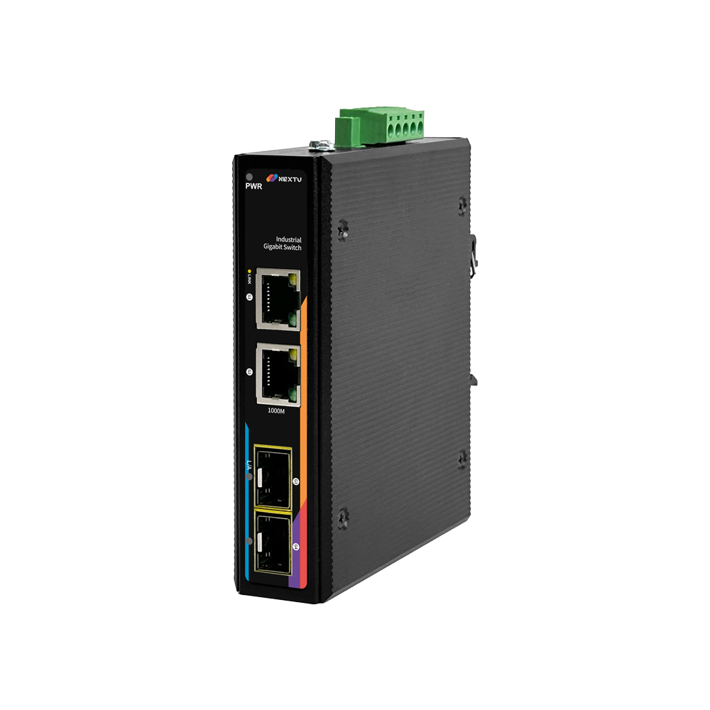 스아목 산업용 2포트 1G TP+ 1G 2SFP 미디어 컨버터 8522GDT