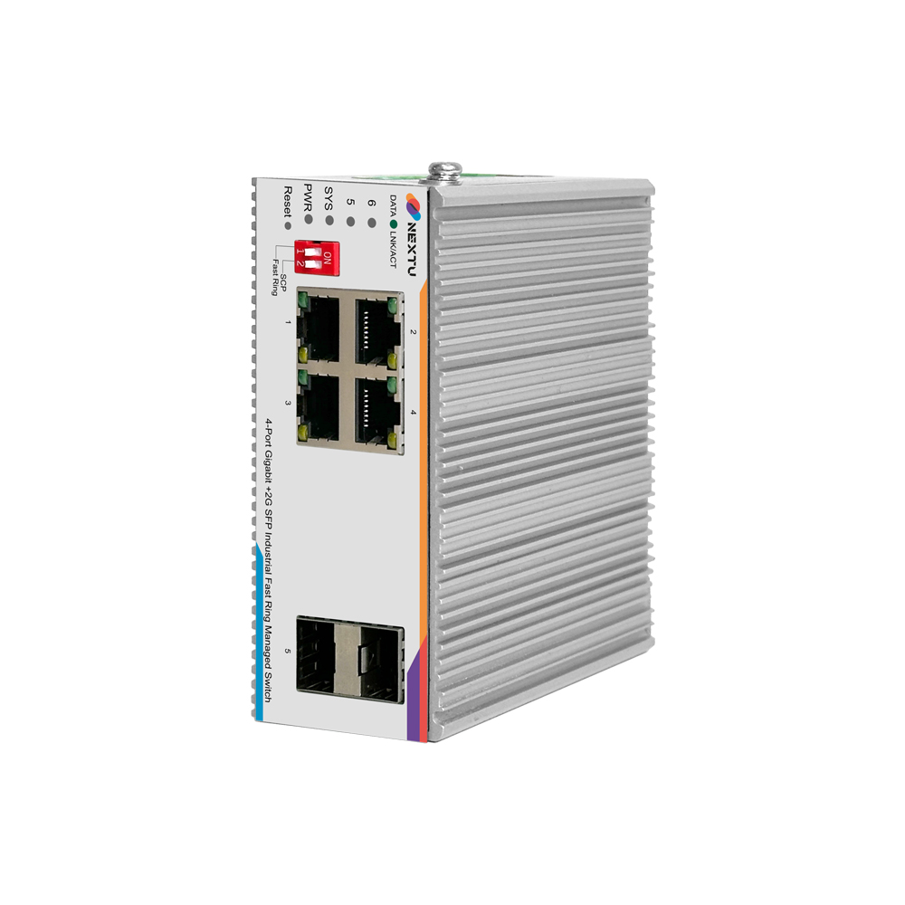 스카준 산업용 4포트 1G TP+ 1G 2SFP L2매니지드 이더넷 스위치허브 8624MDTL2