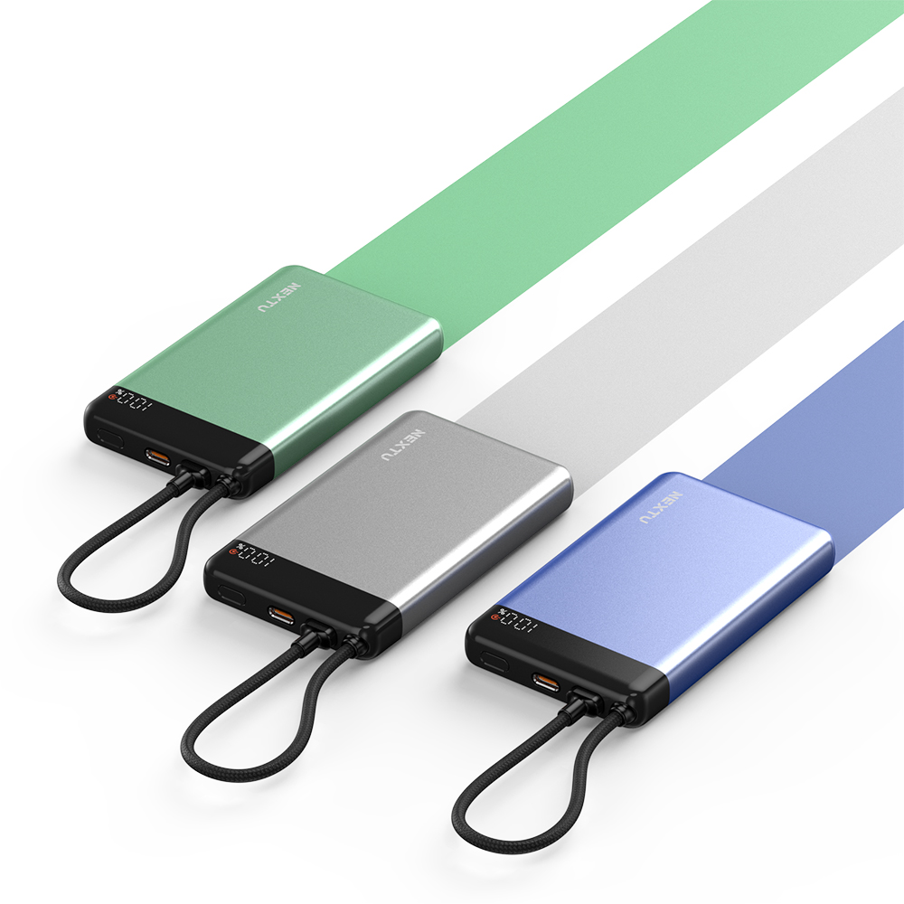 보우반 미니 일체형 고속 충전 빌트인 케이블 10000mAh 보조배터리