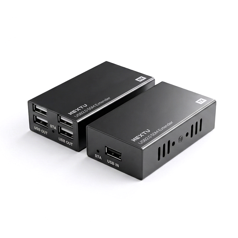 리파인 UL1 USB2.0 4포트 UTP 50M 거리 연장기 리피터
