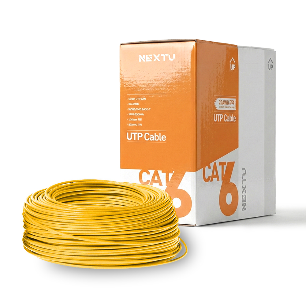 랜플로 C2 CAT6 UTP 랜케이블 인터넷 연결 선 300M