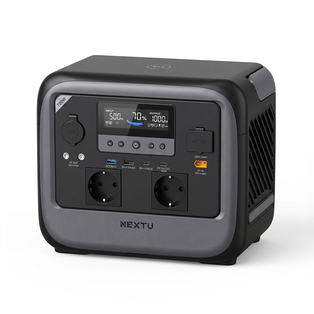 썬드라 PFB1 인산철 초고속 완충 무선충전 태양광 충전 다용도 휴대형 파워뱅크 UPS 700W