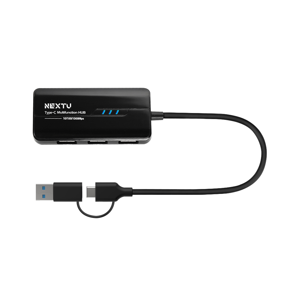 Type-A,C to USB 3.0 3포트 허브+RJ-45 Giga Lan포트 콤보