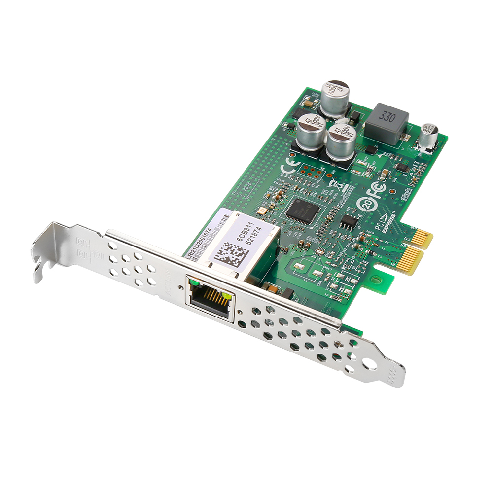 산업용 POE PCI-E 최대 30W 지원 1포트 기가랜카드