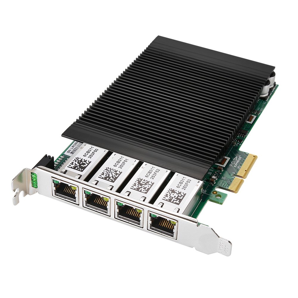 산업용 POE PCI-E 포트당 최대30W지원 4포트 기가랜카드