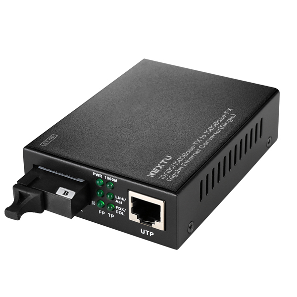 10/100/1000Mbps 1Core SC타입 광미디어 컨버터