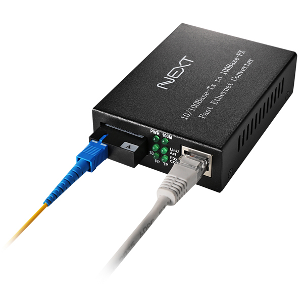 10/100Mbps 1Core SC타입 광미디어 컨버터