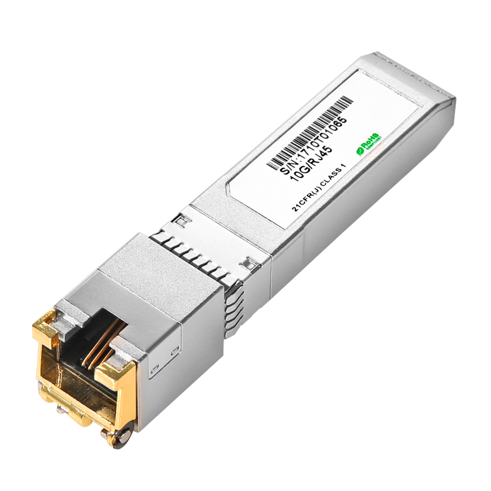 SFP+10G 광 모듈 지빅 RJ45 커넥터 지원 미니지빅