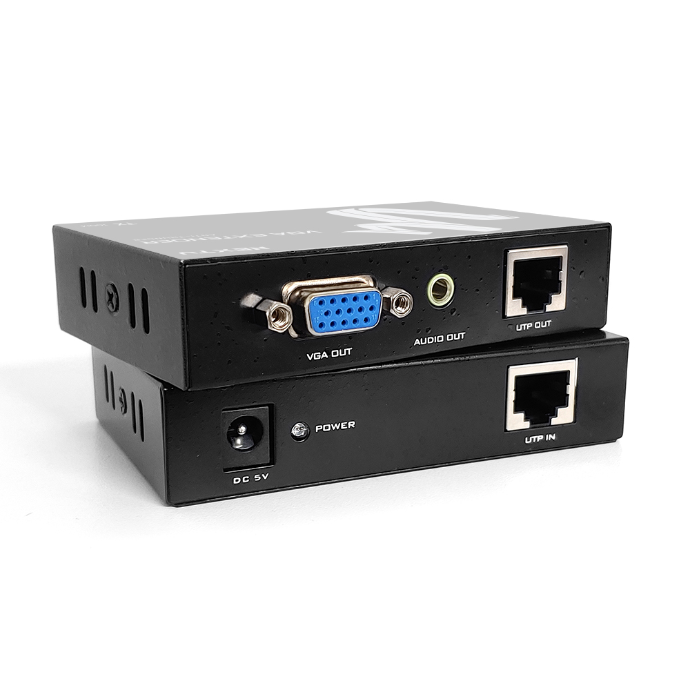 VGA RGB 리피터 신호증폭 연장기 100M 거리연장기