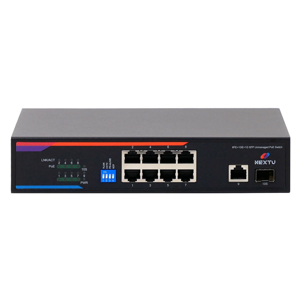 8포트 Fast Ethernet POE+SFP 1포트+기가바이트TP 스위치