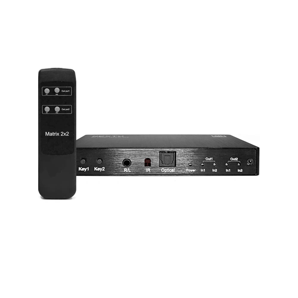 4K 60Hz HDMI 2x2매트릭스 스위치 영상 선택분배기