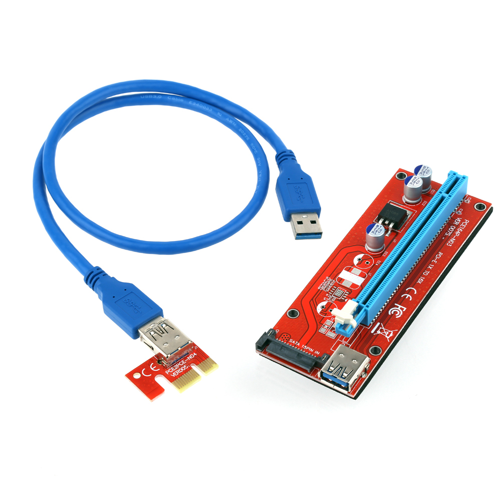 비트코인 이더리움 채굴기USB3.0 PCI-E1x16x Riser Card